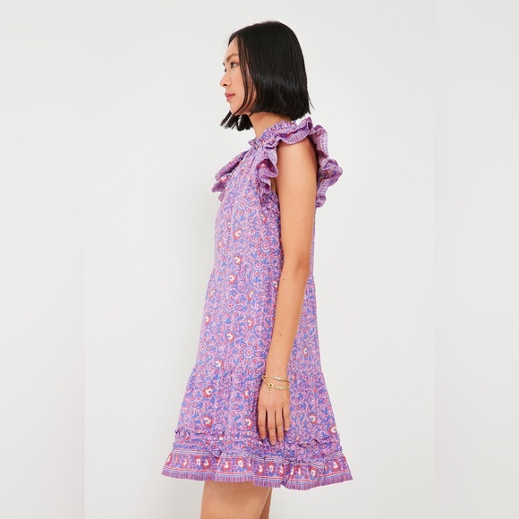 NWT - Vineyard Vines Katama Print Ruffle Dress - Size Small - Picture 3 of 5